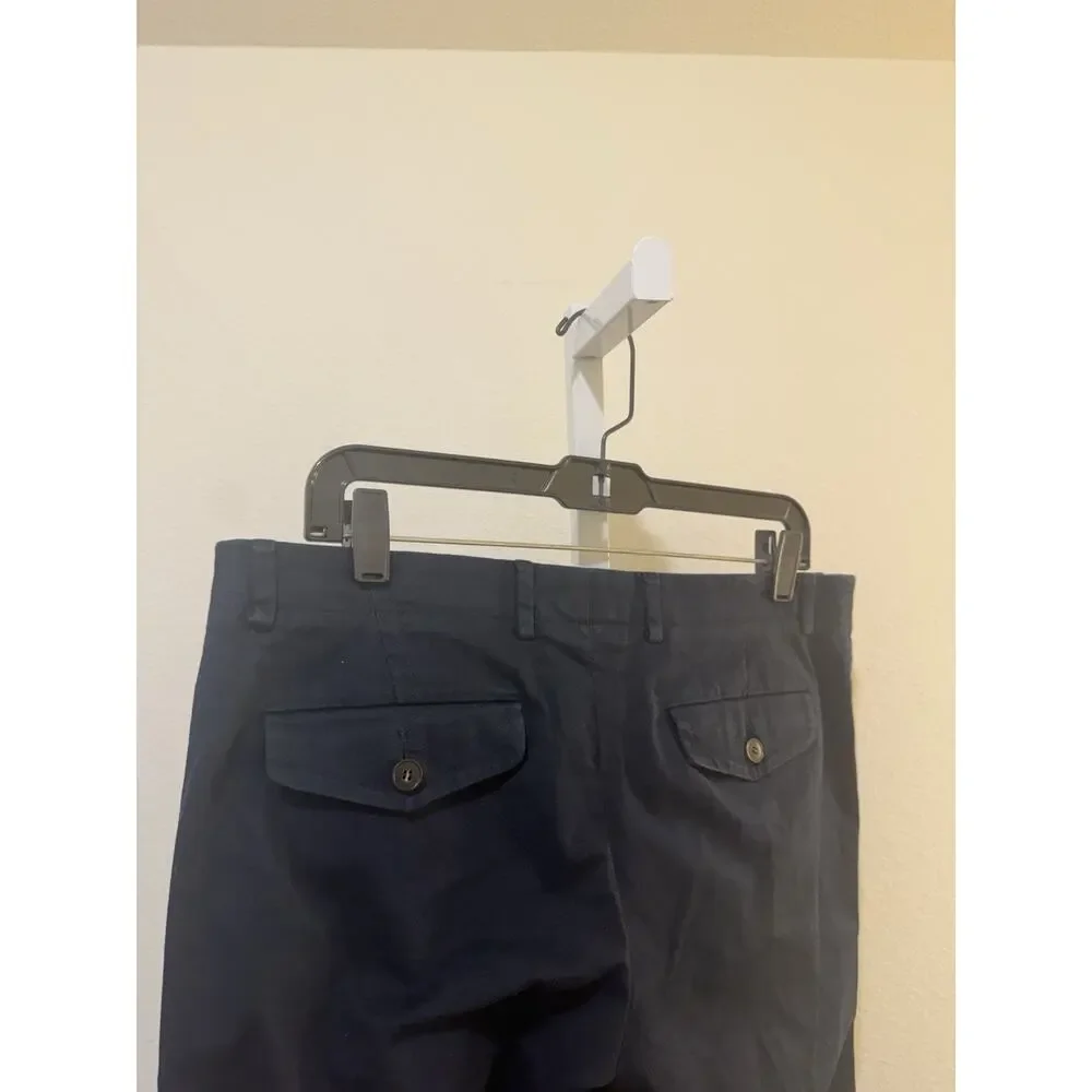 Gucci Men Riding Pants Navy Blue Cotton Blend Size 50 R Italy Size 34 US ITALY